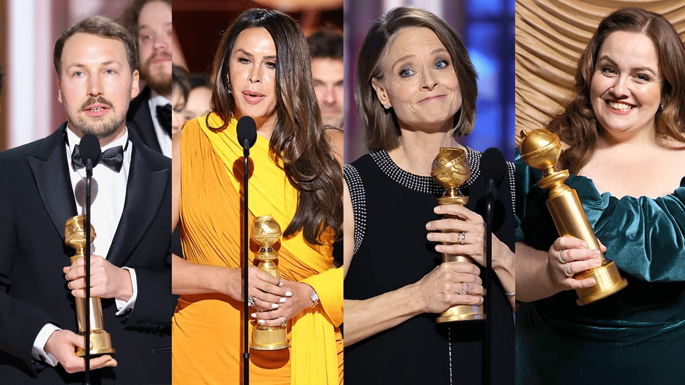 Gints Zilbalodis, Džesika Ganinga, Džodija Fostere, Karla Sofija Gaskona, Golden Globes 2025