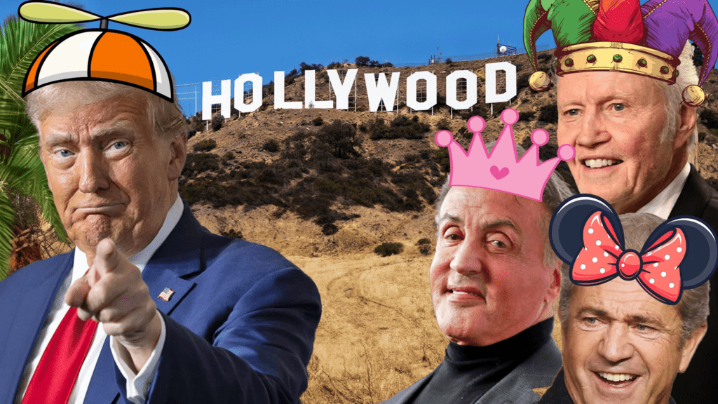 Tramps un viņa Holivudas "vēstnieki"