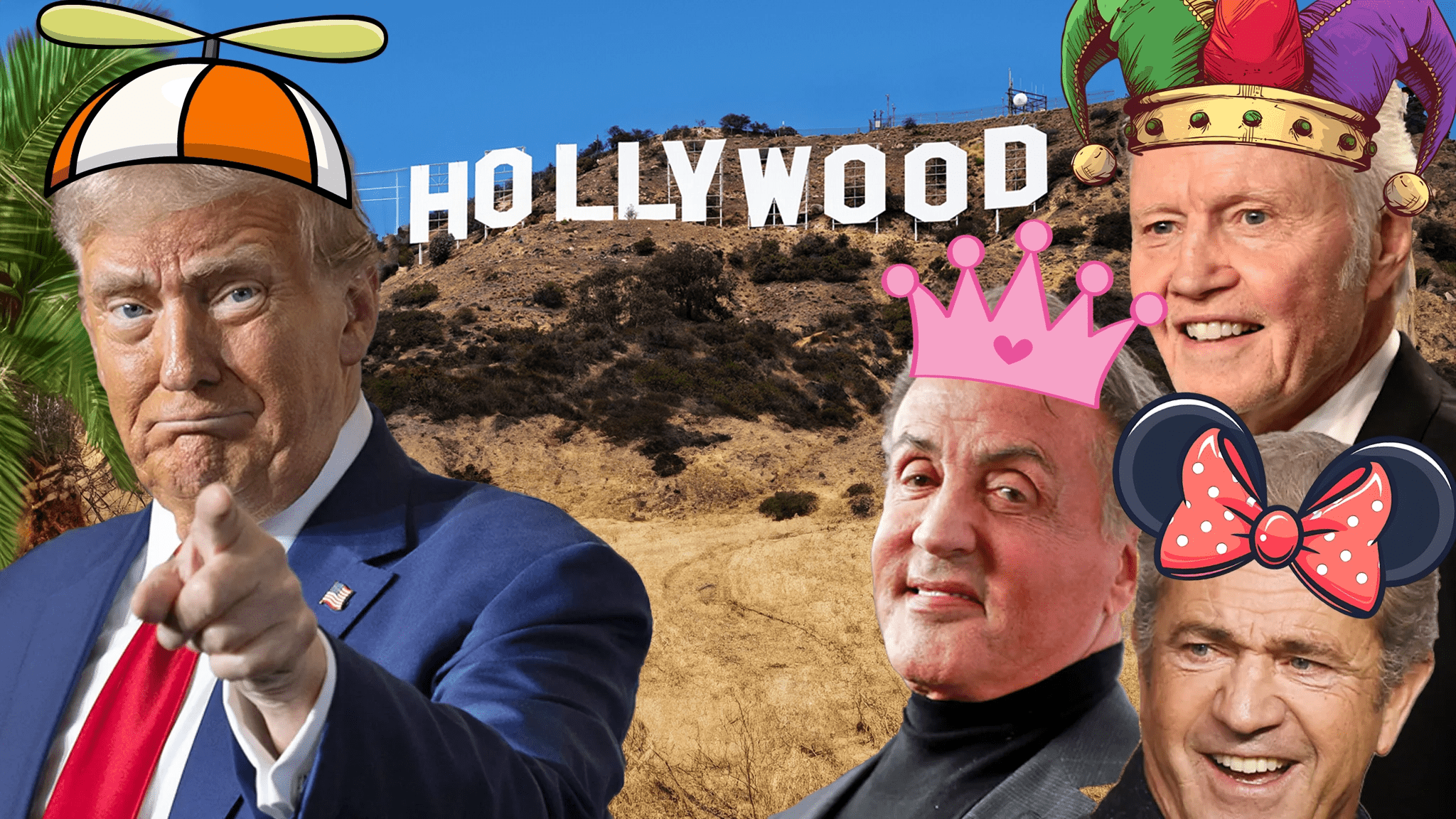 Tramps un viņa Holivudas "vēstnieki"