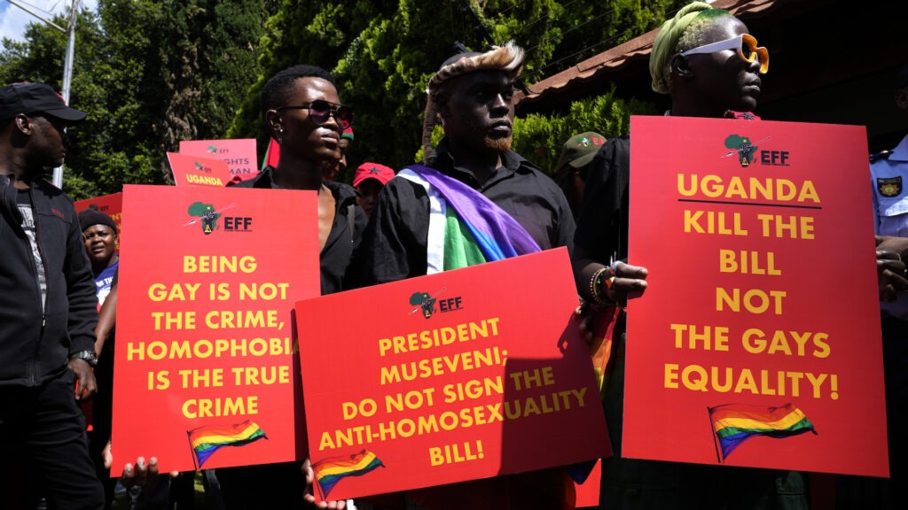 Protests pret Ugandas anti-LGBTQ likumu