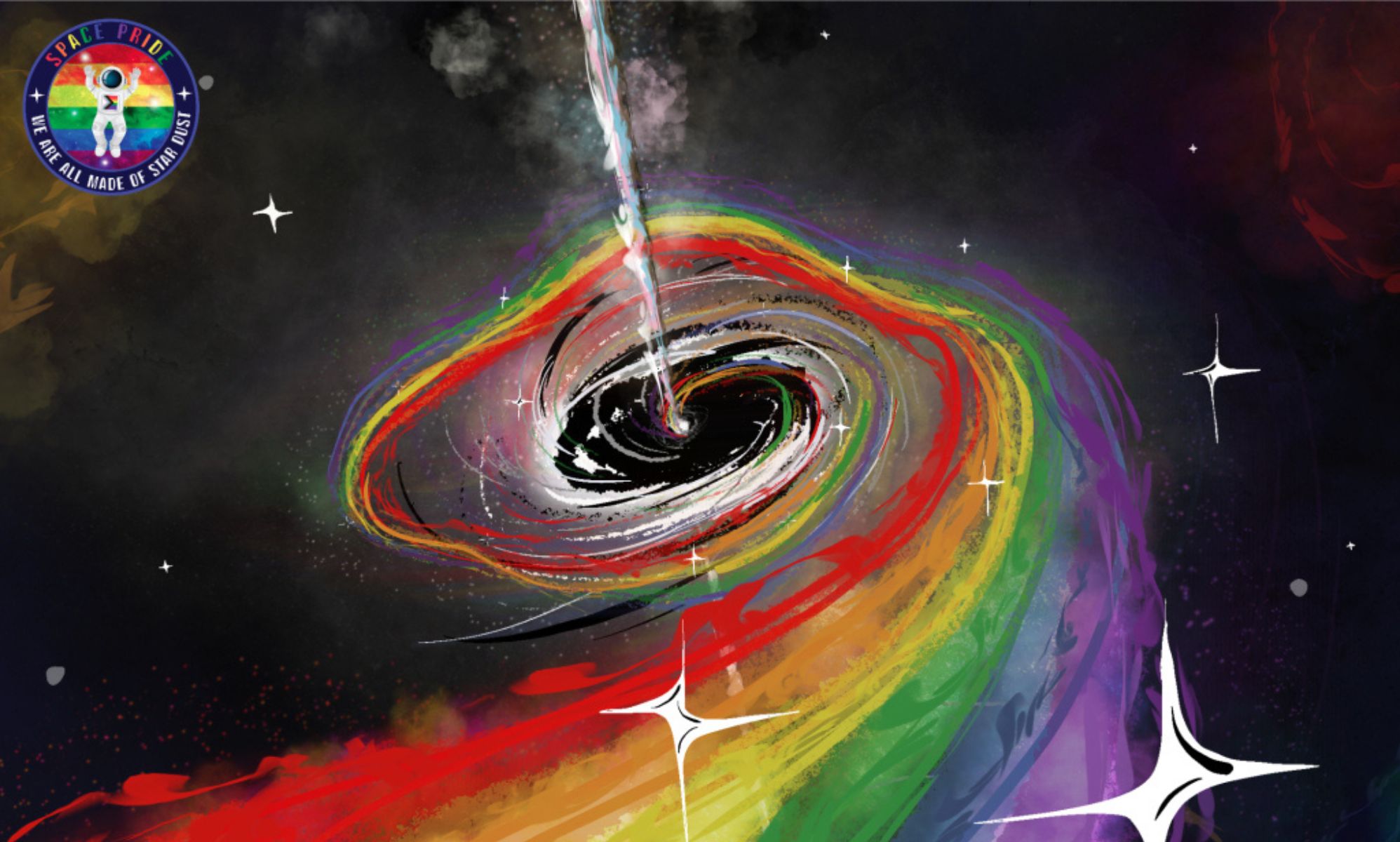 Kvīru māksla uz Mēness